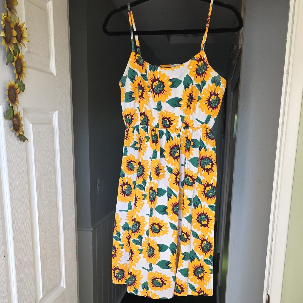 Sunflower Print Sundress